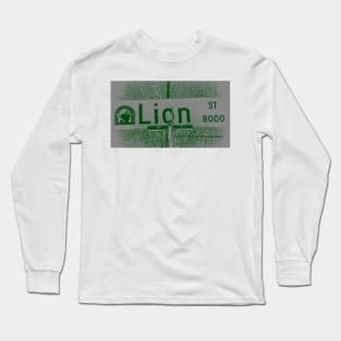 Lion Street, Rancho Cucamonga, California by Mistah Wilson Long Sleeve T-Shirt